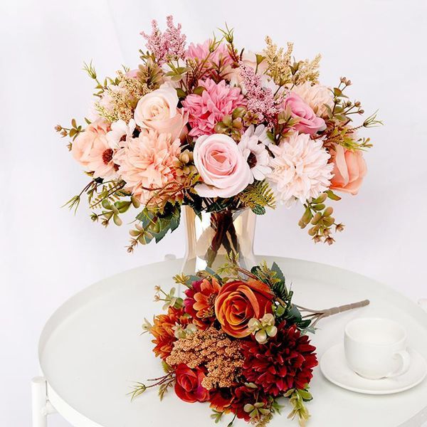 artificial flowers rose lavender hydrangea daisy autumn hybrid bouquet for home wedding christmas decor fall silk fake flower1
artificial flowers rose lavender hydrangea daisy autumn hybrid bouquet for home wedding christmas decor fall silk fake flower1