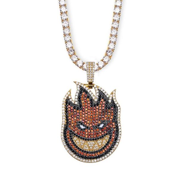 spitfire pendant necklace iced out chain gold color with tennis chain with cubic zircon men's hip hop rock jewelry bling bling, Silver
spitfire pendant necklace iced out chain gold color with tennis chain with cubic zircon men's hip hop rock jewelry bling bling, Silver