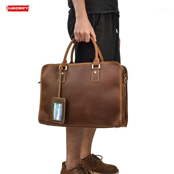 genuine leather men's briefcase retro handbag shoulder bag male tote work bag business 15 inch computer bags crazy horse leather1
genuine leather men's briefcase retro handbag shoulder bag male tote work bag business 15 inch computer bags crazy horse leather1