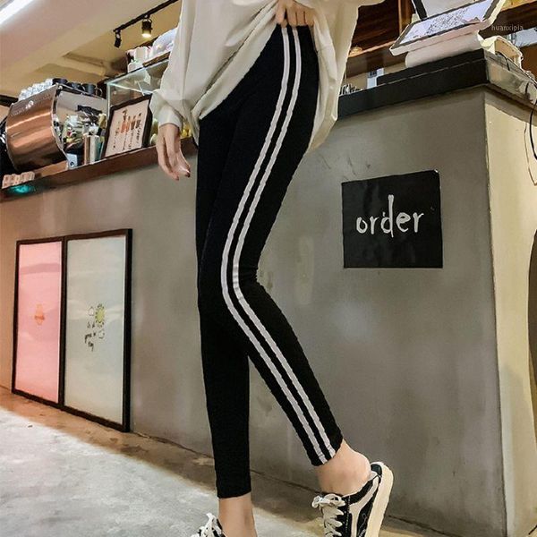 new fashion women's letter stripe printed leggings high elasticity slim fitness streetwear high waist leggings1, Black
new fashion women's letter stripe printed leggings high elasticity slim fitness streetwear high waist leggings1, Black