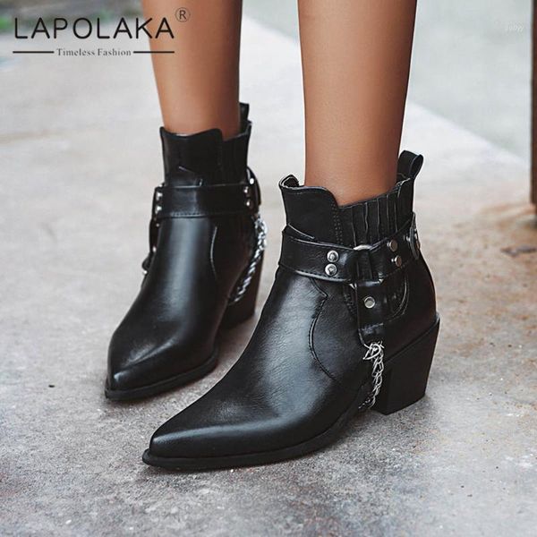 boots lapolaka 2021 arrivals plus size 48 ankle woman shoes pointed toe metal decoration warm winter ladies shoes1, Black
boots lapolaka 2021 arrivals plus size 48 ankle woman shoes pointed toe metal decoration warm winter ladies shoes1, Black