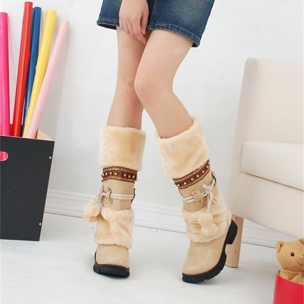 2019 winter warm martin thickened fur high heel shoes fashion long snow platform boots women c0202, Black
2019 winter warm martin thickened fur high heel shoes fashion long snow platform boots women c0202, Black
