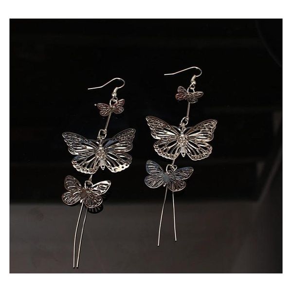 multi-level long paragraph hollow tassel butterfly earrings european and american ear jewelry manuf sqcygt homes2007, Silver
multi-level long paragraph hollow tassel butterfly earrings european and american ear jewelry manuf sqcygt homes2007, Silver