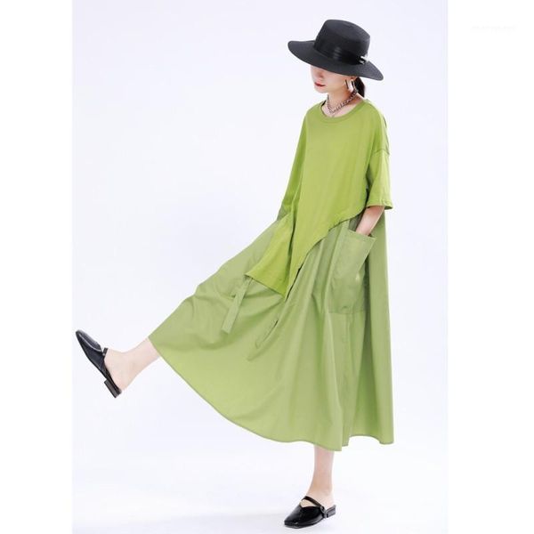 casual dresses plus size pleated short sleeve irregular summer 2021 patchwork loose big pockets dress women home wear casual1, Black;gray
casual dresses plus size pleated short sleeve irregular summer 2021 patchwork loose big pockets dress women home wear casual1, Black;gray