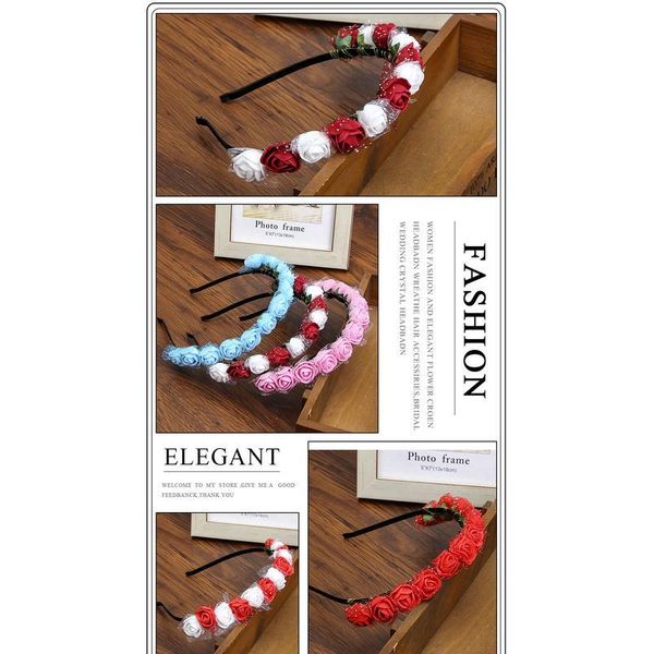 haimeikang bezel for girls hair accessories flower hairband wreath headdress romantic headband red color bridal qylhgw
haimeikang bezel for girls hair accessories flower hairband wreath headdress romantic headband red color bridal qylhgw