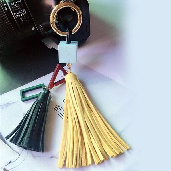 fashion leather tassels key chain with two tassels with wooden accessory for car keychain bag key ring jewelry eh875 h qylhai
fashion leather tassels key chain with two tassels with wooden accessory for car keychain bag key ring jewelry eh875 h qylhai