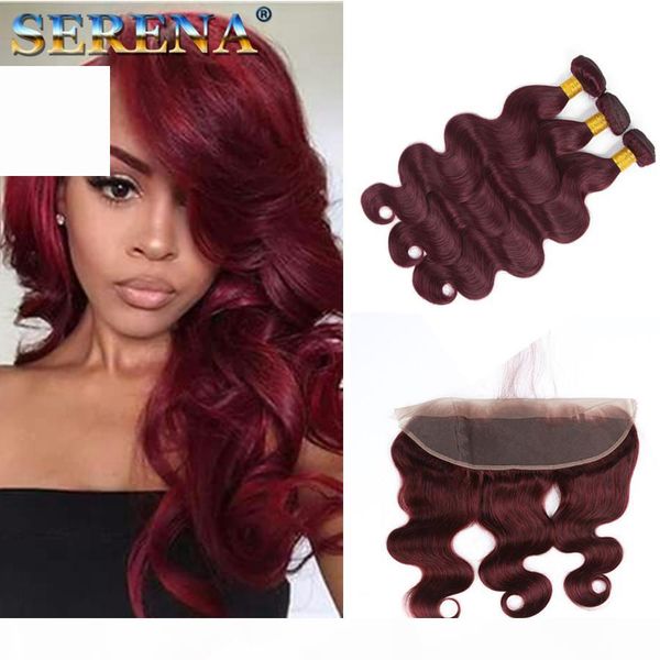 8a burgundy human hair bundles 99j body wave hair weaves bundles with ear to ear frontal lace closure brazilian hair 3 bundles with closure, Black;brown
8a burgundy human hair bundles 99j body wave hair weaves bundles with ear to ear frontal lace closure brazilian hair 3 bundles with closure, Black;brown
