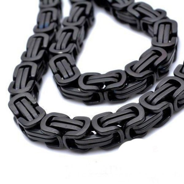 chains 4/5/8/12/15mm cool strong stainless steel black color byzantine handmade chain men's necklace or bracelet bangle 7-40" xmas, Silver
chains 4/5/8/12/15mm cool strong stainless steel black color byzantine handmade chain men's necklace or bracelet bangle 7-40" xmas, Silver