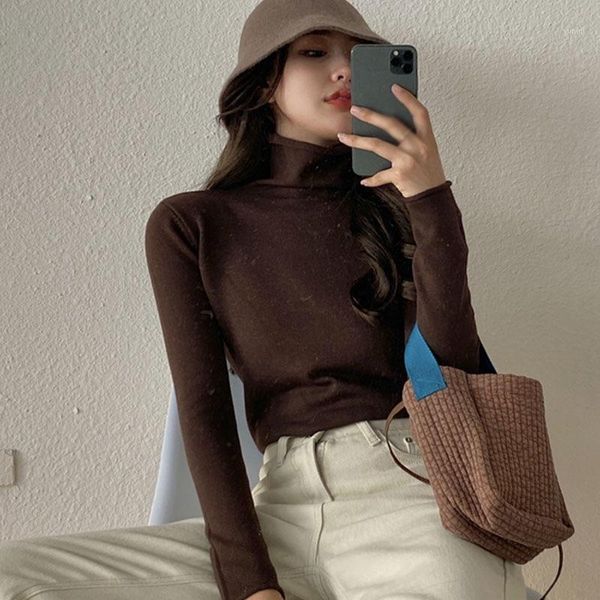 women solid pullover sweater shirt pull up long sleeve jumper autumn women high-neck sweaters pullovers 2021 new1, White;black
women solid pullover sweater shirt pull up long sleeve jumper autumn women high-neck sweaters pullovers 2021 new1, White;black