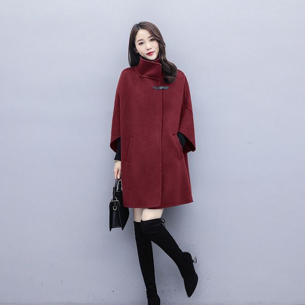 2021 female new mid-length type clothing young soft wool coat cfhl, Black
2021 female new mid-length type clothing young soft wool coat cfhl, Black