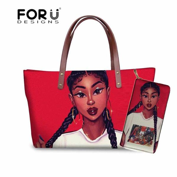 forudesigns 2pcs/set shoulder bags for women black art african girls printed purse&handbags ladies large totes females beach bag
forudesigns 2pcs/set shoulder bags for women black art african girls printed purse&handbags ladies large totes females beach bag