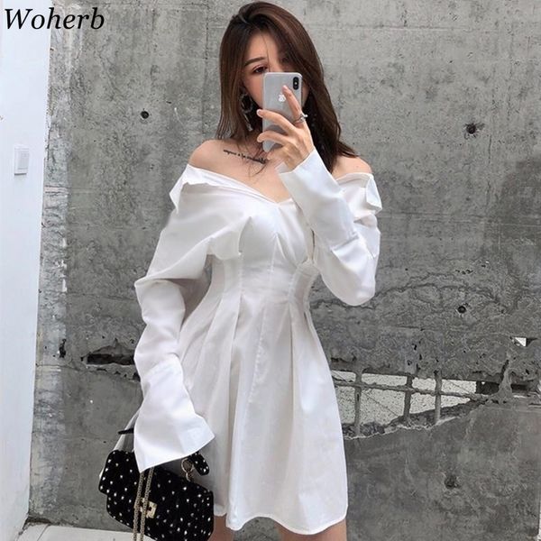 woherb summer korean fashion long sleeve shirt dress elegant ladies solid office dresses chic vestidos de fiesta 21644 y200805, Black;pink
woherb summer korean fashion long sleeve shirt dress elegant ladies solid office dresses chic vestidos de fiesta 21644 y200805, Black;pink