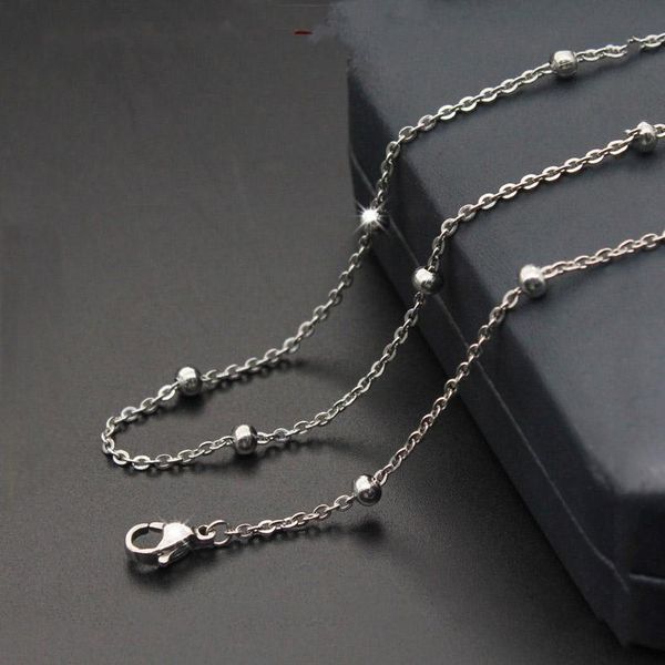 chains fashion simple female stainless steel necklace between beads chain titanium sweater, Silver
chains fashion simple female stainless steel necklace between beads chain titanium sweater, Silver