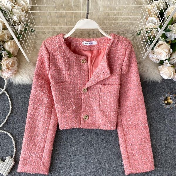 women's jackets 2021 autumn winter korean long sleeve black white patchwork ladies tweed jacket coat women vintage woolen outwear, Black;brown
women's jackets 2021 autumn winter korean long sleeve black white patchwork ladies tweed jacket coat women vintage woolen outwear, Black;brown