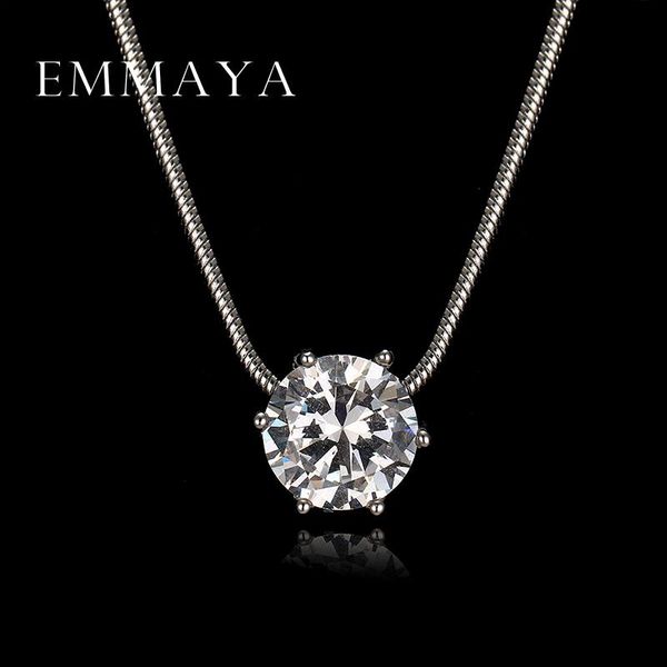 emmaya luxury heats and arrows round cut zircon pendant necklaces for women wedding and engagement jewelry, Silver
emmaya luxury heats and arrows round cut zircon pendant necklaces for women wedding and engagement jewelry, Silver