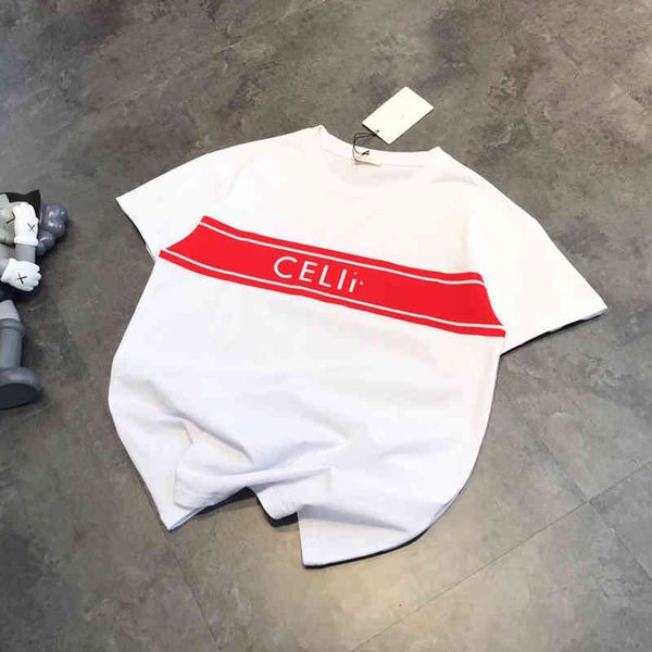 2022 factory wholesale new correct ce summer round neck flocking letter short sleeve loose thin women's t-shirt, White
2022 factory wholesale new correct ce summer round neck flocking letter short sleeve loose thin women's t-shirt, White