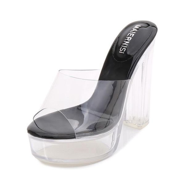 mclubgirl 2021 design women's platform transparent crystal heel thick heel waterproof high slipper origin wz-3001-3, Black
mclubgirl 2021 design women's platform transparent crystal heel thick heel waterproof high slipper origin wz-3001-3, Black