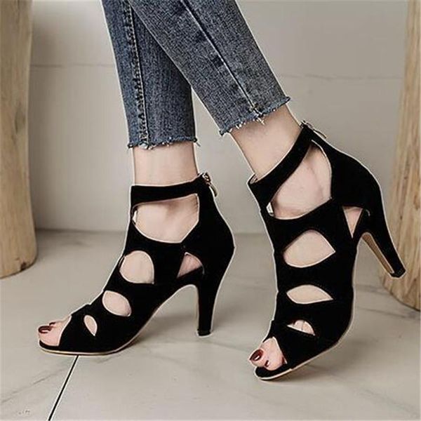 sandals designer 2021 hollow large summer female pointed high-fashion high heels womens casual women's shoes, Black
sandals designer 2021 hollow large summer female pointed high-fashion high heels womens casual women's shoes, Black