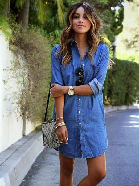 autumn fashion women denim turn down collar mini dress lapel long shirt ladies long sleeve holiday mini dress s-2xl, Black;gray