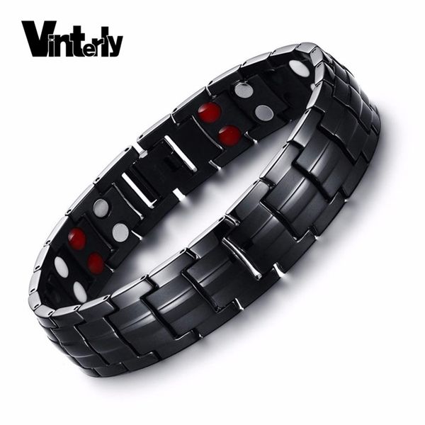 vinterly mens black дружба здоровье энергия магнитный браслет германий титана браслет для мужчин ювелирные изделия звеньевой цепи y200918
vinterly mens black дружба здоровье энергия магнитный браслет германий титана браслет для мужчин ювелирные изделия звеньевой цепи y200918