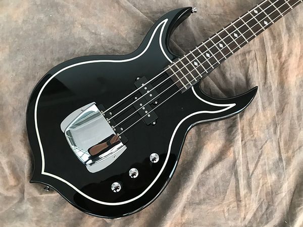 personalized 4-string bass electric guitar gene black mahogany body silver fittings
personalized 4-string bass electric guitar gene black mahogany body silver fittings