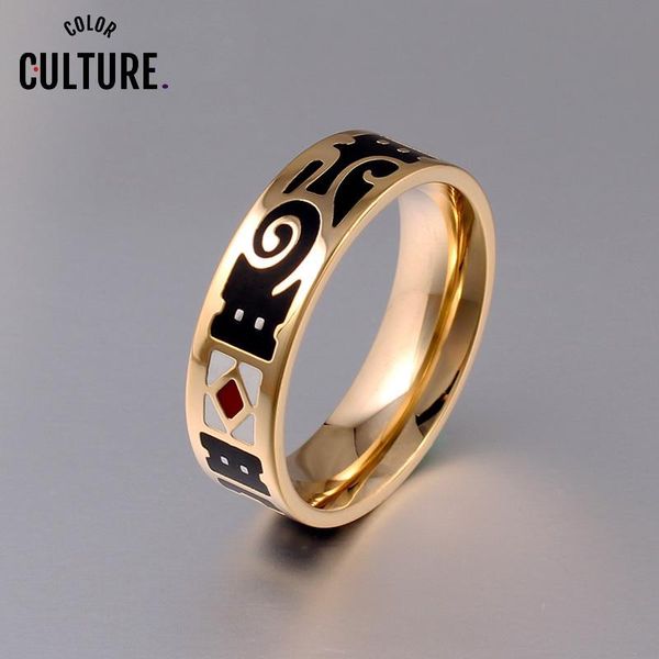 cluster rings arrival elegant black ring women fine jewelry happy couple gift stainless steel, Golden;silver
cluster rings arrival elegant black ring women fine jewelry happy couple gift stainless steel, Golden;silver
