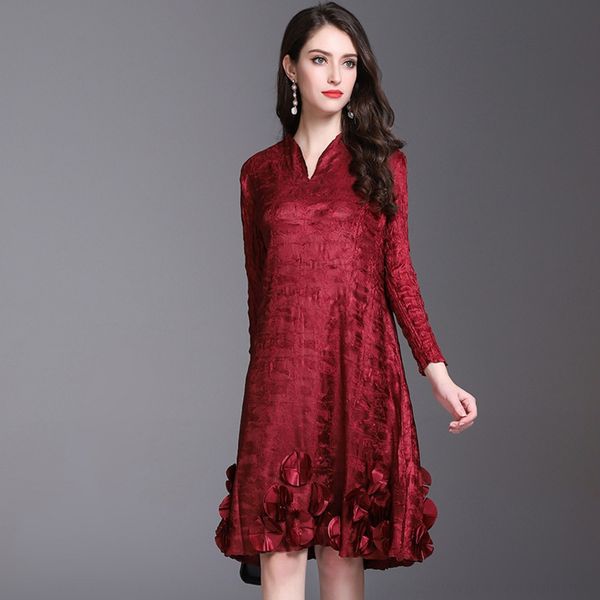 autumn new v-neck heavy industry film sanzhai dress dress mid-length elegant women's pleated skirt pleated skirt clothing aifab, Black;gray
autumn new v-neck heavy industry film sanzhai dress dress mid-length elegant women's pleated skirt pleated skirt clothing aifab, Black;gray