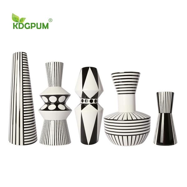 modern handmade ceramic vase simple geometric shape black and white pattern flower pot nordic home decoration ornaments
modern handmade ceramic vase simple geometric shape black and white pattern flower pot nordic home decoration ornaments