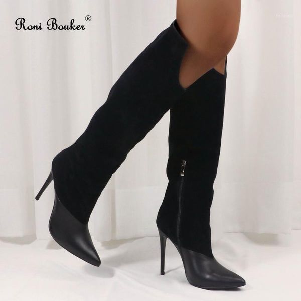roni bouker fashion knee-high boots women genuine leather autumn winter dress party pointed toe high heels plus size shoes woman1, Black
roni bouker fashion knee-high boots women genuine leather autumn winter dress party pointed toe high heels plus size shoes woman1, Black