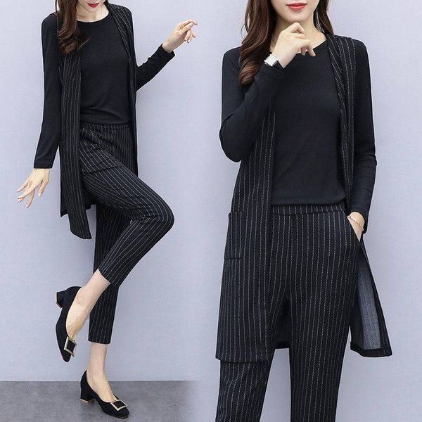 set 2020 occasional of three cuts women long suit vest *t-shirt *women's pants ladies'jacket from office u89z, Gray
set 2020 occasional of three cuts women long suit vest *t-shirt *women's pants ladies'jacket from office u89z, Gray