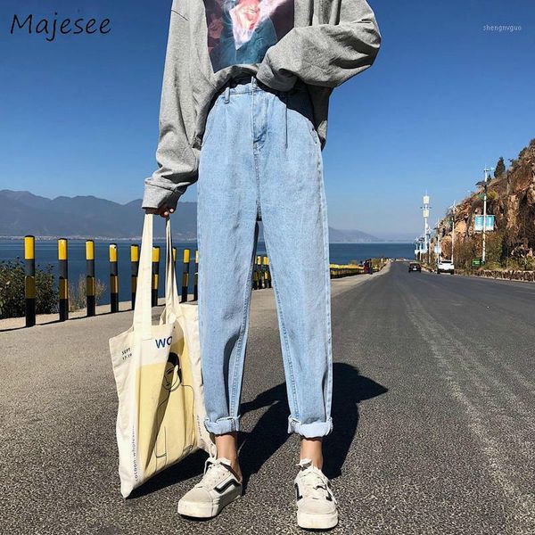 jeans women classic high waist solid all-match straight loose 2xl fashion leisure daily simple students trousers ankle-length bf1, Blue
jeans women classic high waist solid all-match straight loose 2xl fashion leisure daily simple students trousers ankle-length bf1, Blue