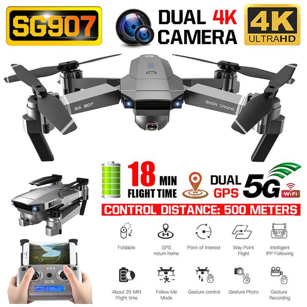 sg907 gps drone with 4k 1080p hd dual camera 5g wifi rc quadcopter optical flow positioning foldable mini drone vs e520s e58
sg907 gps drone with 4k 1080p hd dual camera 5g wifi rc quadcopter optical flow positioning foldable mini drone vs e520s e58
