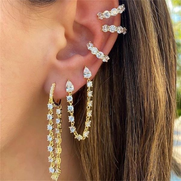 dangle & chandelier yc-upgo vintage geometry earrings set for women 2021 fashion gold crystal chain earring jewelry party gift wholesale, Silver
dangle & chandelier yc-upgo vintage geometry earrings set for women 2021 fashion gold crystal chain earring jewelry party gift wholesale, Silver