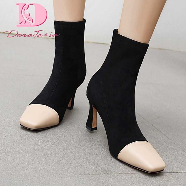 boots doratasia plus size 34-48 ladies patchwork ankle square toe zip high heels women 2021 elegant office woman shoes, Black
boots doratasia plus size 34-48 ladies patchwork ankle square toe zip high heels women 2021 elegant office woman shoes, Black