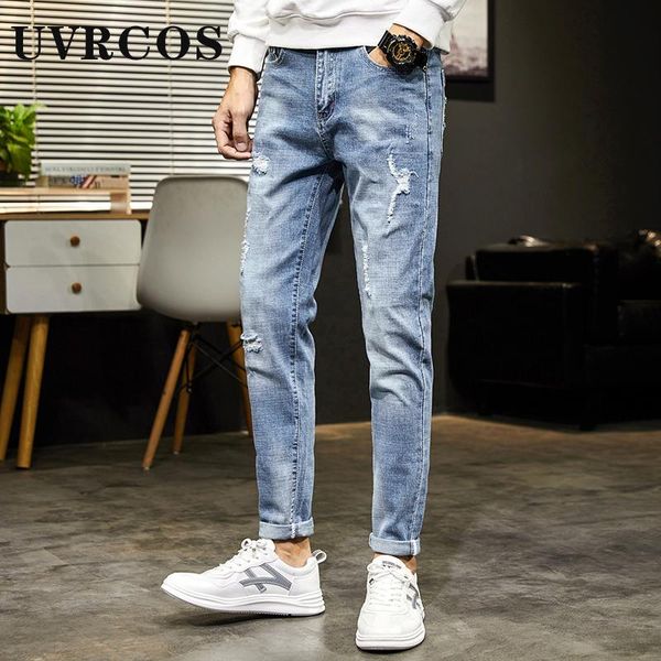 classic style men brand jeans business casual stretch slim denim pants light blue black trousers male
classic style men brand jeans business casual stretch slim denim pants light blue black trousers male