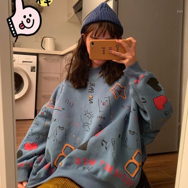 harajuku streetwear character print women sweatshirt spring 2020 o-neck long sleeve pullover oversized hoodie sweatshirts1, Black
harajuku streetwear character print women sweatshirt spring 2020 o-neck long sleeve pullover oversized hoodie sweatshirts1, Black