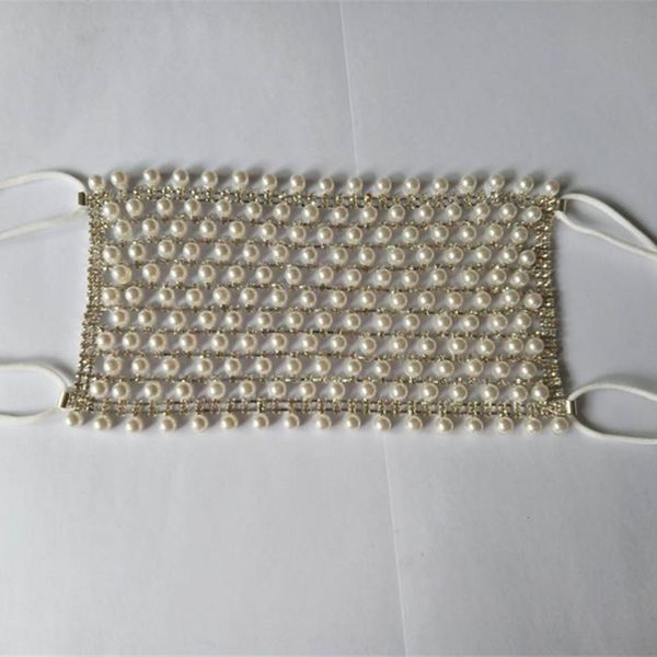 shiny rhinestone pearl face mask decorations for 2020 women bling elasticity crystal cover face jewelry cospla
shiny rhinestone pearl face mask decorations for 2020 women bling elasticity crystal cover face jewelry cospla
