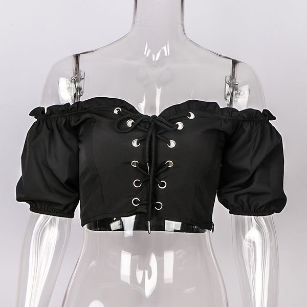 2021 new summer solid waist high straight neck brace with folds, lean body, reveal navel, sleeve short t-shirt club grq9, White 
2021 new summer solid waist high straight neck brace with folds, lean body, reveal navel, sleeve short t-shirt club grq9, White