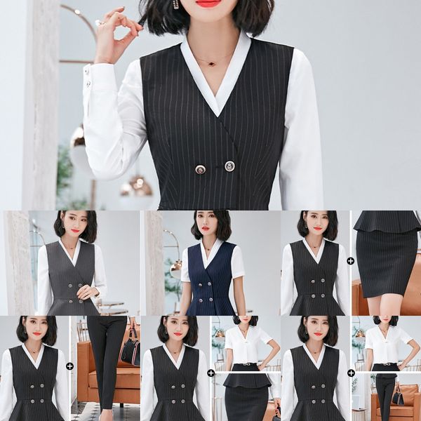 профессиональные платья женские полосатый костюм красоты vestvest жилет моды равномерная отель ресепшен косметолог интервью офис iu6zk, White;black
профессиональные платья женские полосатый костюм красоты vestvest жилет моды равномерная отель ресепшен косметолог интервью офис iu6zk, White;black