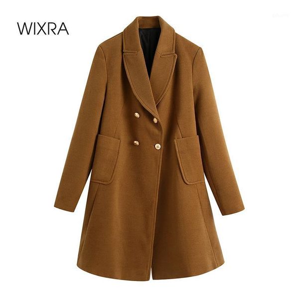 wixra women vintage parka jackets autumn winter double breasted long wool coat ladies full sleeve notched collar overcoat1, Black
wixra women vintage parka jackets autumn winter double breasted long wool coat ladies full sleeve notched collar overcoat1, Black