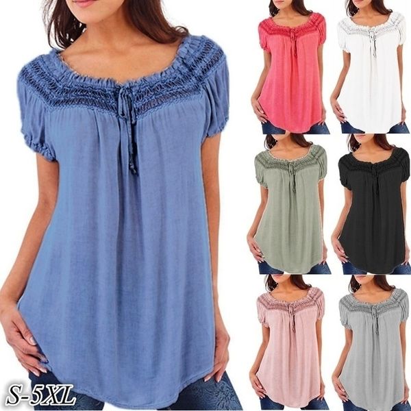 zogaa summer women casual blouse ladies loose v-neck short sleeve chiffon blouse womens lace plus size blouses shirts y200622, White
zogaa summer women casual blouse ladies loose v-neck short sleeve chiffon blouse womens lace plus size blouses shirts y200622, White