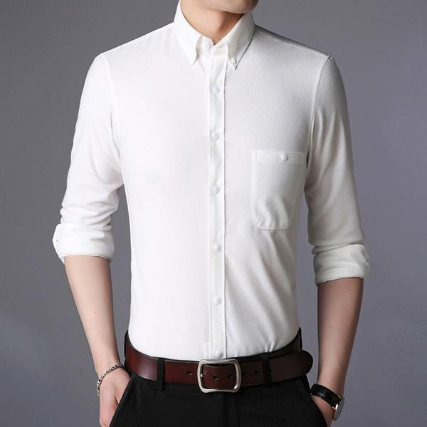 new fashion men's long sleeve corduroy fabric shirt leisure formal business shirt large size -5xl with pocket, White;black
new fashion men's long sleeve corduroy fabric shirt leisure formal business shirt large size -5xl with pocket, White;black