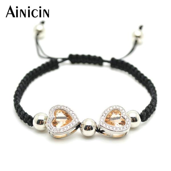 5pcs champagne color double heart shape faceted glass charms fashion women handmade cope adjustable bracelets birthday gift, Black
5pcs champagne color double heart shape faceted glass charms fashion women handmade cope adjustable bracelets birthday gift, Black