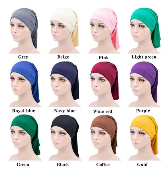 muslim women headscarf scarf milk breathable bandana night sleeping turban hat headwrap bonnet chemo cap elastic force straight tube hat, Blue;gray
muslim women headscarf scarf milk breathable bandana night sleeping turban hat headwrap bonnet chemo cap elastic force straight tube hat, Blue;gray