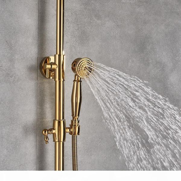 uythner luxury golden finish dual handle switch cold 8 rain showerhead bath and shower faucet set mixer tap wall mounted bbyumg mj_bag
uythner luxury golden finish dual handle switch cold 8 rain showerhead bath and shower faucet set mixer tap wall mounted bbyumg mj_bag