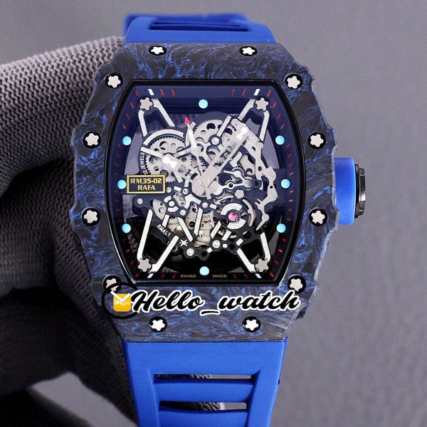 super new rm35-02 rafael nadal mens watch miyota automatic skeleton dial luminous carbon fiber case blue rubber watches hello_watch, Slivery;brown
super new rm35-02 rafael nadal mens watch miyota automatic skeleton dial luminous carbon fiber case blue rubber watches hello_watch, Slivery;brown