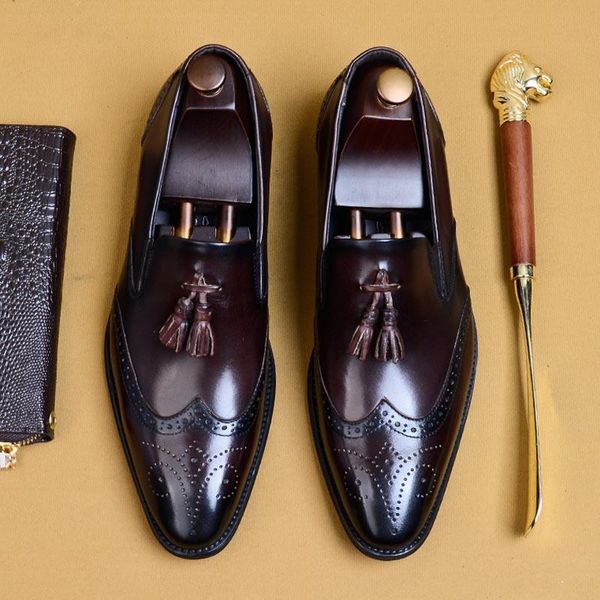 men dress shoes handmade casual style genuine leather wedding shoes men flats oxfords formal business office for a172, Black
men dress shoes handmade casual style genuine leather wedding shoes men flats oxfords formal business office for a172, Black