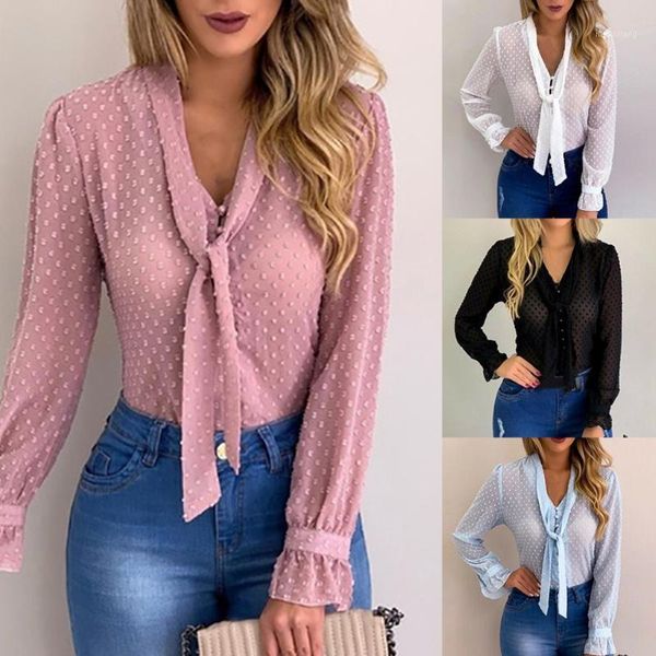 women pink blouses and shirt new sweet office style women summer chiffon long sleeve shirt blusas mujer de moda 20191, White
women pink blouses and shirt new sweet office style women summer chiffon long sleeve shirt blusas mujer de moda 20191, White