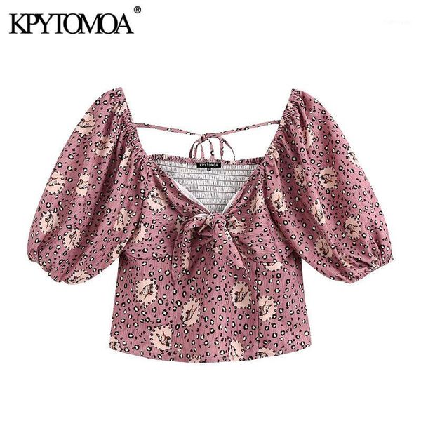 kpytomoa women 2020 fashion leopard print bow tie cropped blouses vintage short sleeve back elastic female shirts chic 1, White
kpytomoa women 2020 fashion leopard print bow tie cropped blouses vintage short sleeve back elastic female shirts chic 1, White