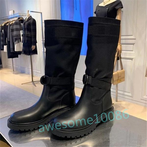 new latest autumn/winter 2020 electronic embroidery matching color letters logo round head middle boot for women, Black
new latest autumn/winter 2020 electronic embroidery matching color letters logo round head middle boot for women, Black